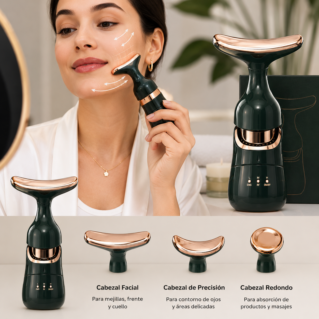 LumiSkin™ / Masajeador Facial 3 En 1
