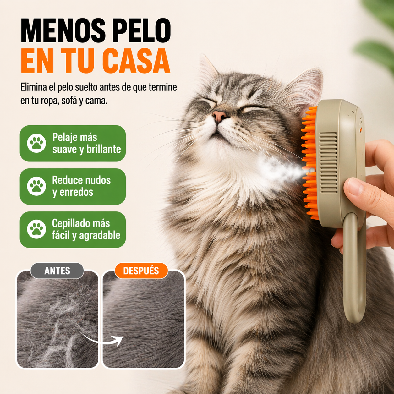 Cepillo Para Mascotas A Vapor™
