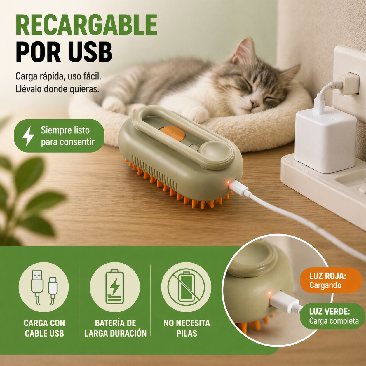 Cepillo Para Mascotas A Vapor™