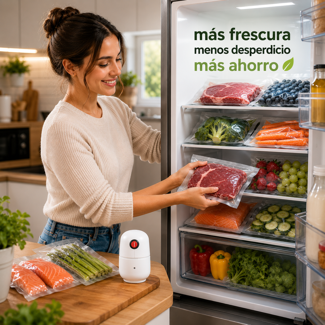 OrganiFresh™ / Selladora Bomba Para Bolsas Al Vacío