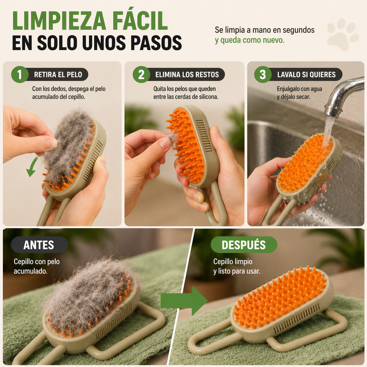 Cepillo Para Mascotas A Vapor™